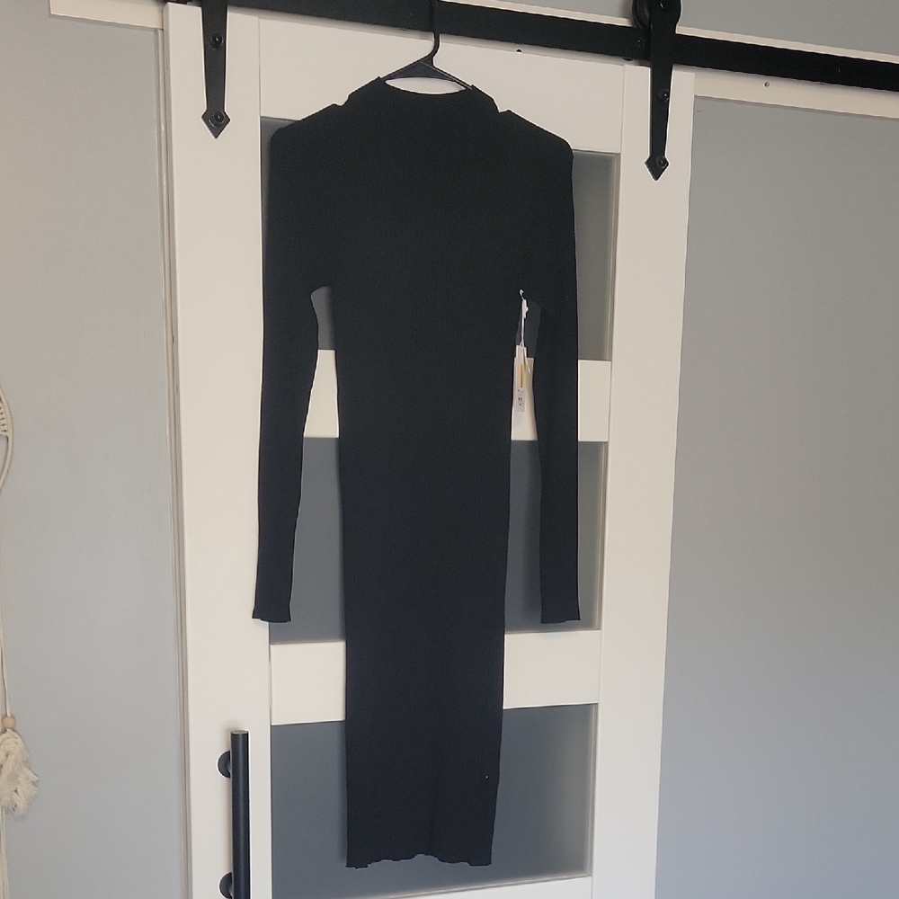 Candie's Classic Black Long Sleeve Dress